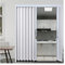 Puerta corredera plegable acordeon Interior Paneles de puertas de acordeón de aluminio con llave de bloqueo,Puerta plegable grande para puertas corredizas, puertas de armario y baño,Puerta divisoria t