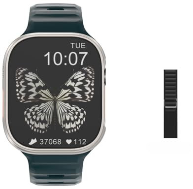 DT Ultra 2 Reloj inteligente AMOLED APP Descarga 16G ROM WIFI GPS Android Watch Local Music Smartwatch Android Smartwatch para mujeres y hombres (negro)