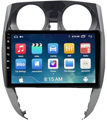 MLXABH Radio estéreo para automóvil de doble DIN de 10 pulgadas, radio estéreo para automóvil con pantalla táctil Android 13 para Nissan Note 2 E12 2012-2021 con Bluetooth Carplay AHD Cámara de respa