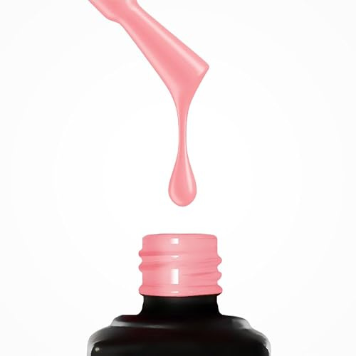 Slowianka Nail Trends Base Coat Base 449 Cotton Candy Hard Base, Gel-Nagellack, Kein Abwischen, Langanhaltende Nagelgrundierung, Ideal für Maniküre und Nageldesign für Nägel UV