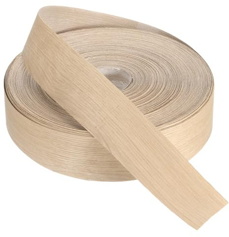 PATIKIL White Oak Edge Banding, 76 mm x 75 m Wood Veneer Tape Pre-glued Flexible Plywood Edge Banding with Hot Melt Adhesive for Furniture Restoration(3 x 250ft)