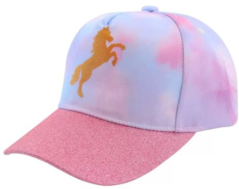Damaiyyy Baseballkappen,Baseball Cap Einhorn Baseball Cap Kinder Caps Sport Regenbogen Kinder Sommer Hut Schule Mädchen Einstellbare
