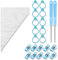 LIXSAZSE 122 Uds. Bolsas de glaseado galletas herramientas de decoración de pasteles Clips Kit de utensilios para hornear Gadgets accesorios de Festival para dulces de Fondant