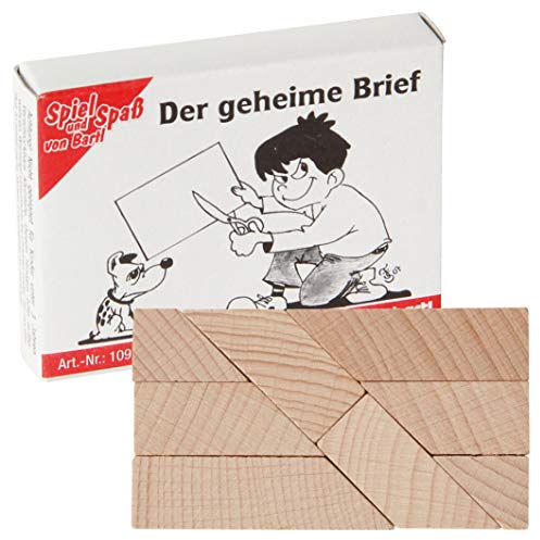 Bartl 109292 Mini-Holz-Puzzle Der geheime Brief aus 8 kleinen Holzteilen