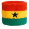 Flaggenfritze® Schweißband Ghana, 2er Set