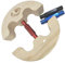 Haibeir Hut-Stretcher, Hut-Dehner, Hutspanner verstellbar, robust, einfach zu verwenden, Größen: 17 cm bis 22,5 cm rot