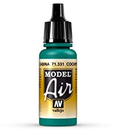 Vallejo VAL71331 Model Air 17ml-Cockpit Emerald Green Faded