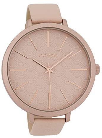 Oozoo Damenuhr Mit Lederband 48 MM Pinkgrau C9675