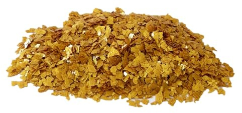 BEKATEQ Farbchips in Gold 200g, Dekochips, Farbflocken für Epoxidharz Bodenbeschichtung, 1K & 2K PU Bodenfarbe, Alkydharz Betonfarben - Garagenböden, Keller, Wohnraum, Werkstatt BK-130