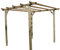 MilaniHome.it - Pergolato da Giardino in Legno Cm 300x300x250 H Pergola Pompeiana per Esterno in Legno di Pino Verniciato in Autoclavedi coloreMarrone