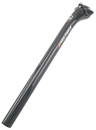 Alfa Pasca Carbon Sattelstütze 27.2 rennrad Carbon Sattelstütze MTB Offset 25mm Schwarz 3K glänzend 27.2x350mm Fahrradsattelstützen