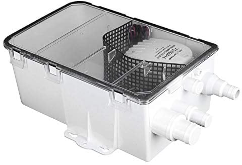 KIMISS 12V Duschpumpe 750GPH für Boot - Automatische Bilgenpumpe mit Schwimmerschalter, Camping Duschpumpensystem, Tauchpumpe für Marine und Wohnmobil