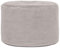 Icon Milano Hocker, Grau, Flauschiger Cord Stoff, Sitzsack Cord, Sitzpuff Hocker mit Füllung, Fußhocker für das Wohnzimmer, Deko Wohnzimmer