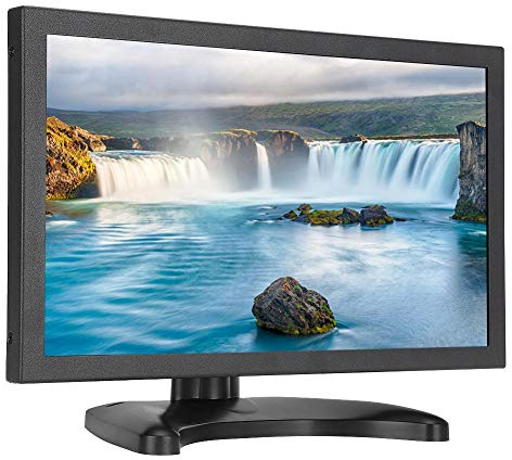 VBESTLIFE Monitor Full HD de 11,6 Pulgadas, Pantalla Ancha TFT de 16: 9, Monitor Industrial Integrado Totalmente metálico de Contraste 1000: 1, HDMI VGA USB(EU)