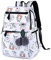 SellerFun Teenage girls' Backpack Middle School Students Bookbag Outdoor Daypack With USB charge Port (3# White, 19 Liters)