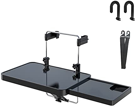 Mesa Plegable Multifuncional para Coche,MoreChioce Portátil Ajustable Bandeja del Volante del Automóvil Coche Comida Bebida Taza Titular Adecuado Asiento de Coche,Actualiza Versión Estable