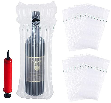 PHIEZC (10 pièces) Emballage gonflable,Sac gonflable,coussin à colonne d'air,sacàbulles,avec pompeàair réutilisable gratuite,utilisépour protéger les objets fragiles