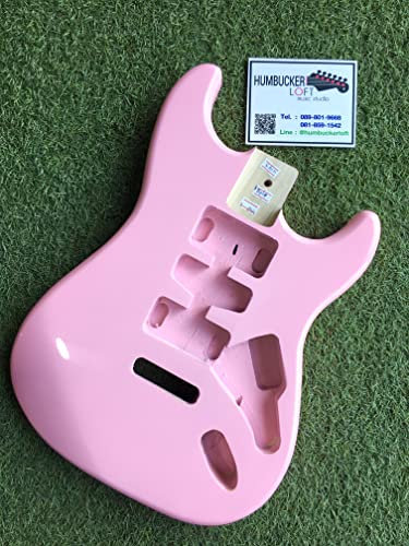 Strat Body Legno di Pioppo Rosa HSH