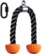 Kipika Corde à Triceps, Cordes Triceps Corde Tirage Triceps Rope, Système de Poulie pour Machine à Câble, Corde en Nylon Robuste avec Extrémités en Caoutchouc Souple, 71,1 cm, Orange