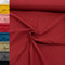 MAGAM-Stoffe Greta Musselin Stoff Double Gauze uni Oeko-Tex Meterware 50cm (11. Dunkelrot)