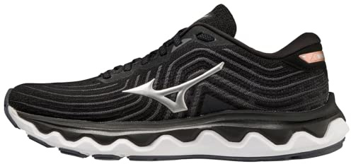 Mizuno Wave Horizon 6, Damen-Laufschuhe, Black/Silver/RoseCopper, 40 EU, Black Silver Rosecopper, 40 EU