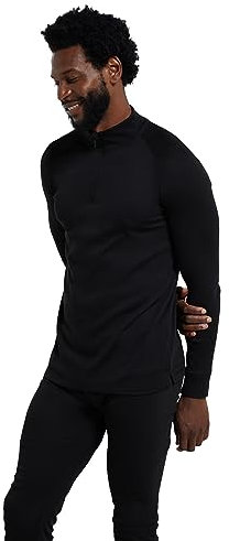 Mountain Warehouse Talus Mens Base Layer Top Multipack - Breathable, Moisture Wicking, Isotherm Top - Autumn Winter, Outdoors, Travelling & Hiking Black (Multipack) 2XL