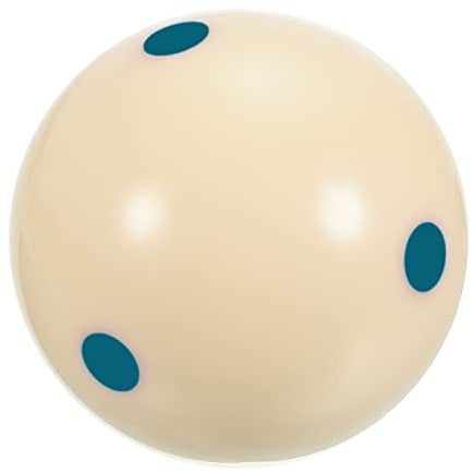 PATIKIL 2-1/4 Pool-Billiard Cue Ball with Blue 6 Dots, Pro Cup Cue Ball Practice Training Pool Ball for Billiard Room Game Room, Beige
