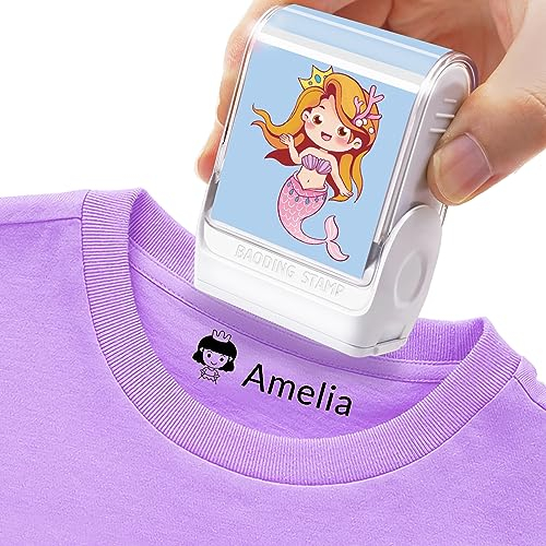 Namensstempel Kinder Textil,Namensstempel Kinder Textil Wasserfest, Schule,Maschinenwaschbare Kleidungsstempel Namensstempel