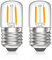 Luxvista 2W E27 LED Pygmy Light Bulbs, 240V Edison Screw LED Night Light Bulb E27 Fridge Bulb 15W ES Pygmy Bulb Replacement T28 Clear Appliance Light, Warm White 2700K (2-Pack)