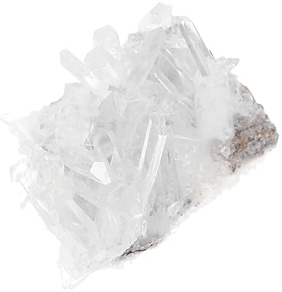 Abaodam Pure White Crystal Cluster Home Decor Crystal Cluster Stone Mind-Boosting Idea