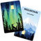 CREATCABIN 8 Blatt Sternenklarer Karten-Skin-Aufkleber Mountain Debit-Kreditkarten-Skins-Abdeckungsset Aurora Personalisierender Bankkartenschutz,Abnehmbare Folie,Wasserdicht Für Bankkarten 186x137mm