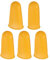 QUARKZMAN 10Stk Gummi Finger Spitzen Finger Schützer Silikon Finger Kinderbetten Fingerhut Finger Hüllen Handschuhe Hüllen für Zuhause Büro Desktop Zubehör Gitarre 3 Größen Orange