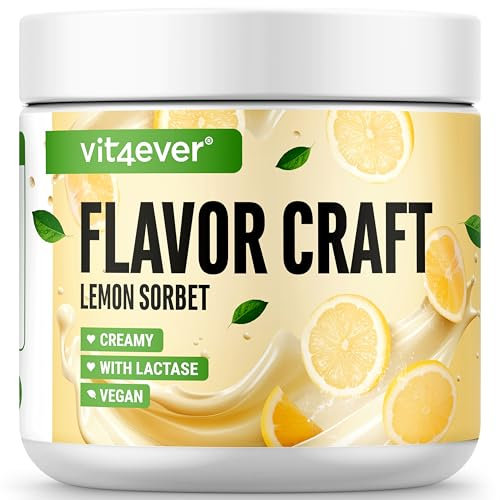 Polvere aromatica Sorbetto al limone 250 g - Gusto e dolcezza deliziosi - Uso versatile per alimenti e bevande - Polvere aromatica - FLAVOR CRAFT