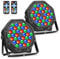 2PCS LED Par Light, RGB 36 LED 72W Stage Light Sound Activated DMX Control, 7 Modes Uplighting Lights with Remote Control Stage Lighting, DJ Par Party Lights for Club KTV Disco Party