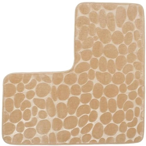Tappetino da doccia ad angolo 1 pezzi, 31,5 x 31,5 L Tappetino per doccia non slittata esterna doccia, tappetino da bagno morbido assorbente, tappetino da bagno lavabile in lavatrice per hotel a