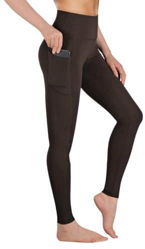 Occffy Sport Leggings Damen High Waist Sporthose mit Taschen Blickdicht Gym Leggins Damen Sports Yogahose Fitnesshose P107