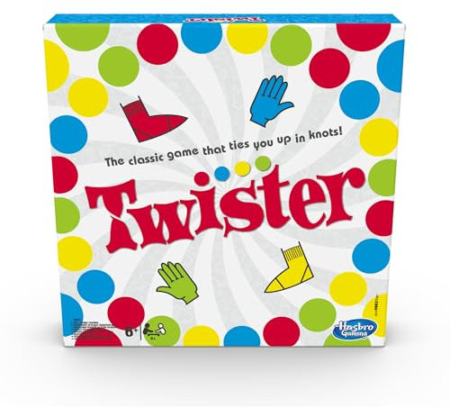 Twister Game with Spinner's Choice and Air Moves, Children's Party Games for 2+ Players - English Version