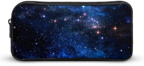 JiuPopular Federmäppchen, Aurora, Sternenhimmel, Weltraum, Sternennacht, Schreibwaren-Tasche als Federmäppchen für Büro und Schule, Geschäftsreisetasche oder kleine Werkzeugbox, Make-up-Tasche für