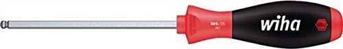 Wiha Schraubendreher SoftFinish® Sechskant-Kugelkopf, schwenkbar für schwer zugängliche Bereiche, mit Sechskantklinge (26328) 3 x 100 mm
