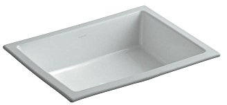 Kohler 2882-95 Verticyl® 19-3/4 rectangular undermount bathroom sink, Ice Grey