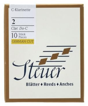 Steuer reed C clarinet solo white line 2 - German cut, pack of 10