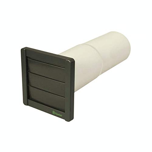 Xpelair XPL89120AW 89120AW Kit (Wall Tube & Grille) 100mm, White, 100 mm