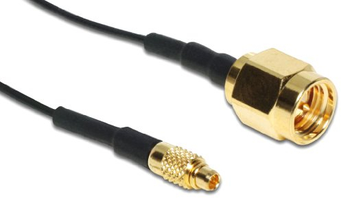 DeLOCK 88471 MMCX SMA Interface Gold, schwarzes Kabel und Adapter