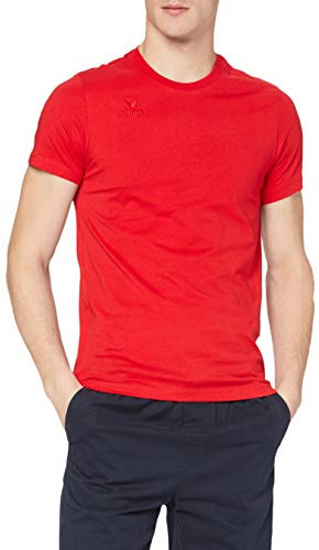 Erima Casual Basics T-Shirt Mixte Enfant, Rouge, FR : XS (Taille Fabricant : 152 cm)