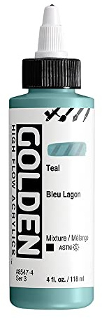 GOLDEN High Flow Acrylics, Teal, 4 fl. oz. Bottle