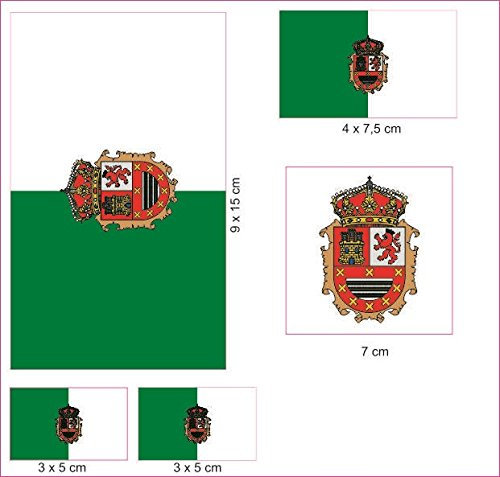 U24 Aufkleberbogen Fuerteventura Aufkleber Set Flagge Fahne