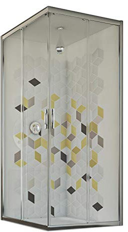 Idralite Evolution Duschkabine 100x100 cm H198 ESG-Klarglas