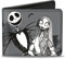 Buckle-Down Homme Nightmare Before Christmas Jack & Sally Pose Accessoire de voyage Portefeuille double pli, Multicolore, Default Size EU
