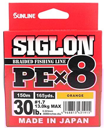Sunline Siglon PE X8 150 m 30LB/13kg PE #1,7 Orange