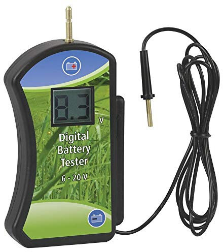 Kerbl Digitaler Batterietester (Testbereich von 6 - 20 Volt, Auto-Off Schutzfunktion, keine Batterien erforderlich, Weidezubehör, Prüf- und Kontrollgeräte) 442369